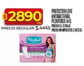 Plenitud - PROTECTOR LEVE ANTIBACTERIAL