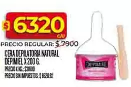 Depimiel - CERA DEPILATORIA NATURAL