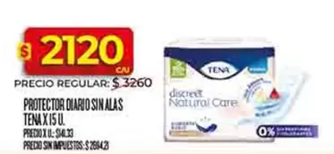 Tena - PROTECTOR DIARIO SIN ALAS