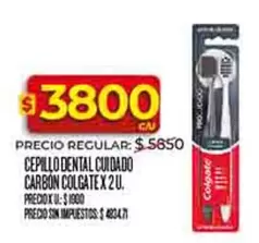Colgate - CEPILLO DENTAL CUIDADO CARBON