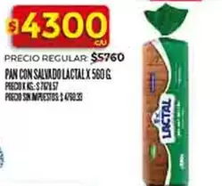 Lactal - PAN CON SALVADO