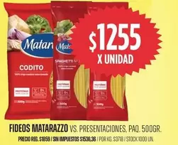 Matarazzo - Fideos Codito vs. Presentaciones