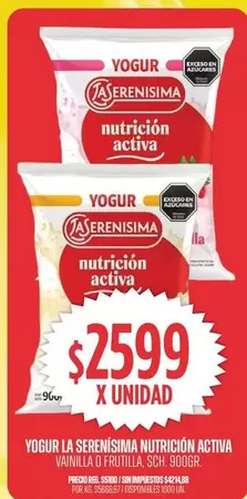 La Serenísima - YOGUR NUTRICIÓN ACTIVA