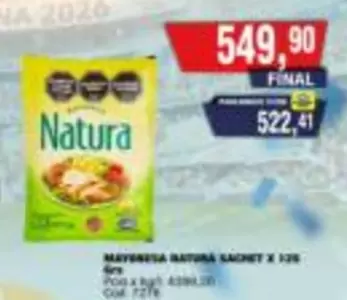 Natura - MAYONESA SACHET X 125