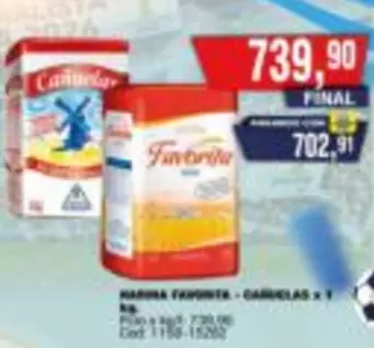 Favorita - HARINA FAVORITA - CANELAS x 1