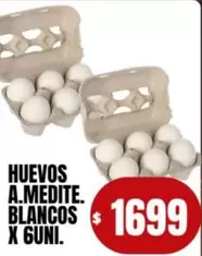 X$ - Huevos a.medite. blancos