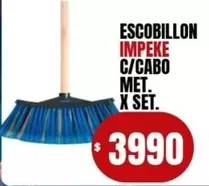 X$ - ESCOBILLON IMPEKE C/CABO MET. X SET.