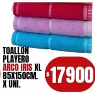 XL - TOALLON PLAYERO ARCO IRIS