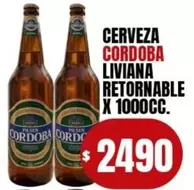 Córdoba - CERVEZA LIVIANA RETORNABLE