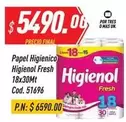 Higienol - Papel Higienico 18x30Mt Cod. 51696