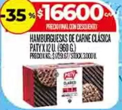 Paty - HAMBURGUESAS DE CARNE CLÁSICA