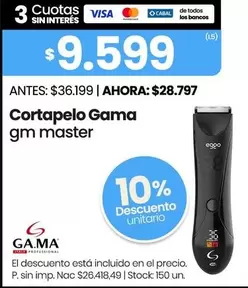 GAMA - Cortapelo gm master
