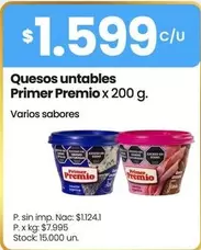 Primer Premio - Quesos untables
