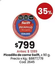 Swift - Picadillo de Carne