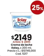 Ilolay - Crema de leche