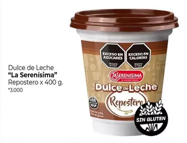 La Serenísima - Dulce de Leche Repostero