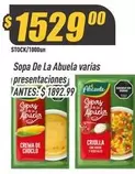 Alicante - Sopa De La Abuela varias presentaciones