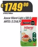 Hileret - Azucar  Light x 500 Gr