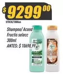 Fructis - Shampoo/ Acond  selecc