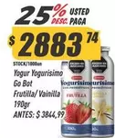 Pro - Yogur Yogurisimo Go Bot Frutilla/ Vainilla