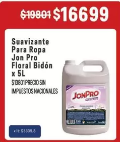 Pro - Suavizante Para Ropa Bid
x 5L