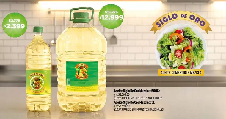 Siglo de Oro - Aceite Comestible Mezcla