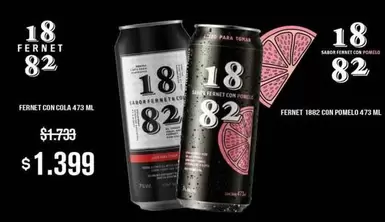 1882 - FERNET  CON POMELO 473 ML