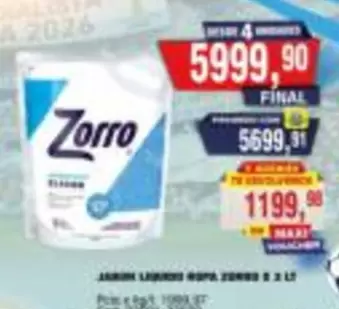 Zorro - JABON LIQUIDO ROPA