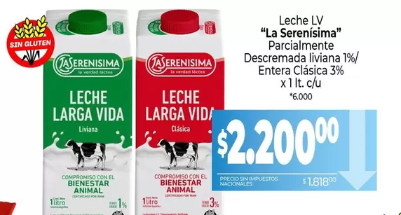 La Serenísima - Leche LV
