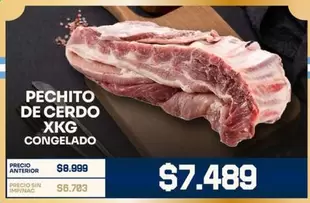PECHITO DE CERDO XKG CONGELADO