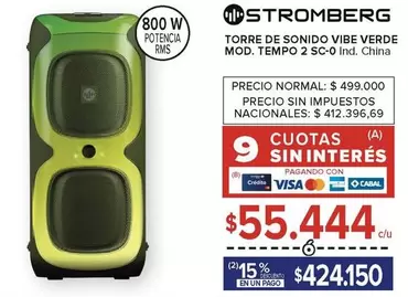 Stromberg - TORRE DE SONIDO VIBE