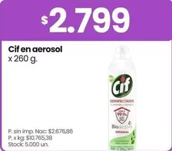Cif -  en aerosol