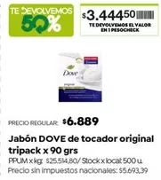 Dove - Jabón de tocador original tripack