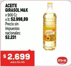 M&K - ACEITE GIRASOL