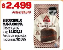 Mama Cocina - Bizcochuelo Chocolate