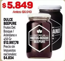 X$ - DULCE BEEPURE Frutos Del Bosque / Arándano