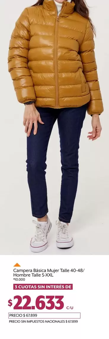 Adidas - Campera Básica Mujer Talle 40-48/ Hombre Talle S-XXL