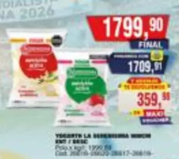 Yogurt La Serenisima