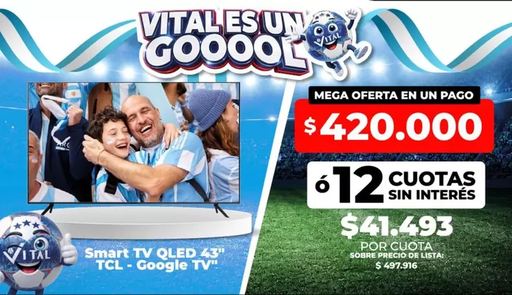 TCL - Smart TV QLED 43" - Google TV