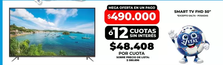 Vital - SMART TV FHD 50"