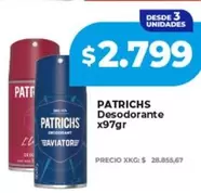 Patrichs - Desodorante x97gr