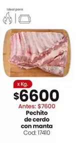 Ideal - Pechito de cerdo con manta Cod: 17410