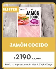 X$ - JAMÓN COCIDO