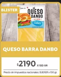 X$ - QUESO BARRA DANBO