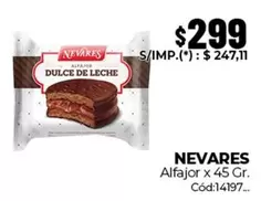 Nevares - Alfajor Dulce de Leche