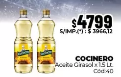 Cocinero - Aceite Girasol