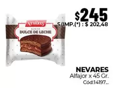 Nevares - Alfajor Dulce de Leche