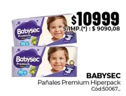 Babysec - Pañales Premium Hiperpack Cód:50067