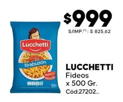 Lucchetti - Fideos tirabuzón Cód:27202