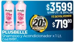 Plusbelle - Shampoo y Acondicionador Cód:19197